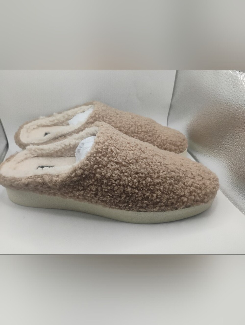 Dolce Vita Varik Backless Plush Sneaker Mules Sand Women’s Size 8 New Box